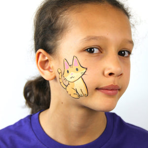 Step two, adding black outline and pink ears.