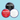 Three Snazaroo face paint pots in black, red, and white on a light blue background.