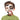 Simple Dog face paint image