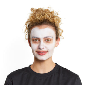 Sponge white all over the face for a ghostly foundation.